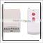 2-Channel Universal Wireless Remote Control Transmitter and 12V 2-Channel Wireless Receiver Controller Set White
