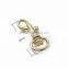 Gold Zinc Alloy Dog Leash Swivel Hook For Bag Accessories