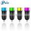 Wholesale mini bullet 2 port usb car charger adaptor with CE RoHS FCC for mobile phone