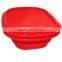 Heat resistant kitchen silicone rubber tiffin lunch box with lid