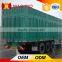 Double used utility flatbed container semi trailer