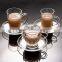 glass coffee mug with saucer coffee cup with saucer glass coffee set