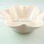 Stocklot light yellow glaze Flower shape ceramic bakeware