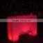 straight bar counter with LED lighting rectangle LED bar counter