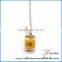 Wholesale fashion gifts jewelry pressed real natural flower alloy resin necklace
