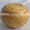 Customized Bamboo weave casket for cremaiton with lining