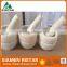 Mini white marble stone mortar and pestle for promotion