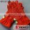 fire retardant safety hand protected safe product fireman firefighter security red cowhide on palm glove