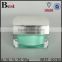 luxury acrylic cosmetic cream jar with lid 15g 30g 50g square shape plastic acrylic cream jar