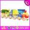 2015 Colorful wooden toy blocks train for kids,Fashionable children 18PCS Wooden toy train,Lovely Baby Wooden Toy Train W05C014