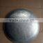 Vintage Round Aluminum Saucer Sled Metal Snow Disc w/ Canvas Strap Handles 25"