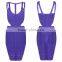 2016 Europe style fashion bandage dress sexy sleeveless bodycon cocktail dress custom western woman dress
