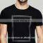 2016 wholesale 100% cotton black men's t-shirt with printing