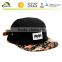 Patch hats woven label leather label camp cap snapback panel 5 flower