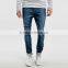blue washed plain slim fit skinny jeans men factory manufacturers
