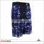 BLUE CAMO HIGH QUALITY FIGHT SHORTS FOR MEN MICROFIBER FABRIC