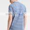 MGOO New Design Two Buttons Mens Polo Shirt Stripe Printing Pique Polo Shirts With Customized Logo