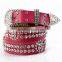 Ladies Western Rhinestone Belts Wholesale Genuine Leather Belt Fashion Genuine Leather Belts