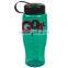 USA Made 27 oz Transparent Sports Bottle With Tethered Lid - BPA/BPS-free, FDA compliant and comes with your logo