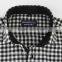 2017 spread collar gingham check men's flannel shirts