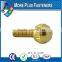 Made in Taiwan Custom Made Brass Material or Stainless Steel Material Knurled Thumb Screw