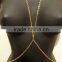 Sexy Gold Body Belly Body Chain Bikini Beach Harness Necklace Jewelry