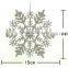 Hot Sale christmas tree Snowflakes plastic christmas plastic glitter hanging snowflake ,christmas decorations