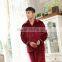 Factory supply low price fleece men pajamas sleepwear with button custom