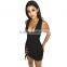 B33775A 2017 Autumn Party fashion mature Women suede bandage dress