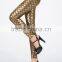 women Glitter Farbic Stretchy Pant Metallic Shimmer Fish Scale Trousers