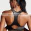 Womens New Comfort Strappy Black Sports Bra Wholesale