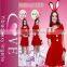 red noble Christmas bunny costume cosplay party city christmas costumes