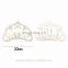 2016 Trendy Alloy Rhinestone Tiara Crown Clear Crystal for Accessories Clear with Silver Plating