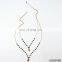 Old Fashion Hammered Pendant Necklace Beaded Chain Layered Necklace