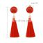 Fashion long tassel eardrop tassel earring jewelry