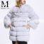2015 New Design Italian Patternn Jacket Natural Real Blue Fur Fox Coat