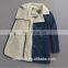Custom mens suede coat lambswool lining warm winter windbreaker long coat