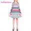 2017 Fashion Reindeer Snowflake Christmas Print Long Sleeve Fashion Women Party Dress
