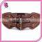 China factory wholesale new fashion women ladies double buckle elastic corset belt