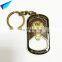 Custom zinc alloy keychain sublimation blank keychain hot selling metal keychain for heat transfer