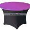 round lycra spandex 8ft banquet table cover