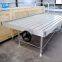 Hydroponic greenhouse rolling bench ebb and flow rolling table