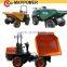 CE certification front dozer 3ton site dumper, hydraulic mini dumper, front tipper