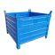 Box type steel metal and galvanized stackable pallet for material transfer