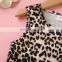 Baby Girls Summer Dress Fashion Print Leopard Girls Dress Boutique Children Clothes Kids Party Dress