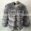 Wholesale Winter long sleeve faux fox fur coats for women trendy