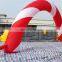 Hot Sale Candy Canes Arches Xmas Ornaments Cheap Christmas Archway Semicircle Inflatable Arch