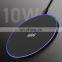 Small Ultra Slim Fast Charging Portable 10W Round Wireless Mobile Phone Charger For iPhone Universal