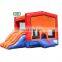 orange combo inflatable jumper bouncer jumping bouncy castle bounce house with slide