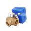 Hot sale factory direct price fan coil 3 way valve electrical 3 way valve water with mini actuator